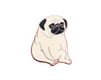 Relaxation Pug Hard Enamel Pin