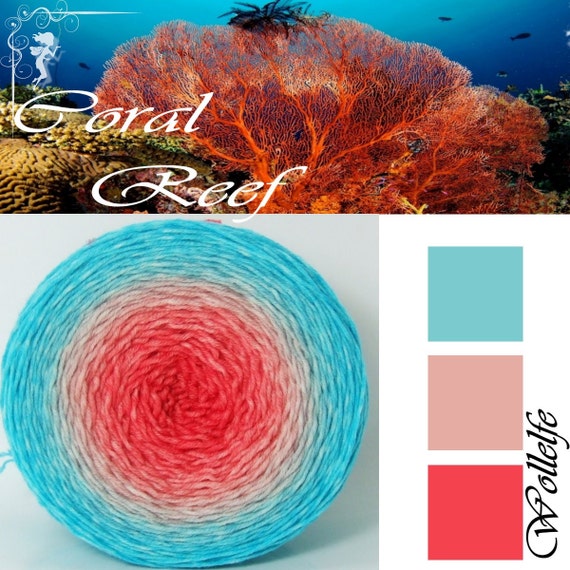 Things I loved in March - Coral Reef gradient yarn by Wollelfe