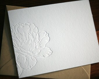 Letterpress Stationery - Blossom Letterpress Notecards