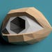 PDF Pattern, Wall decoration, Papercraft, 3d papercraft, Wall paper docoration, for home, for office, PDF Template, Eye, low poly eye, home