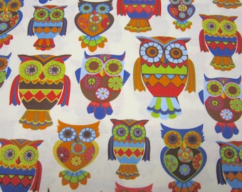 Owl Cotton Fabric Designed by Alice Kennedy for Timeless Treasures