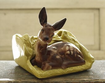 Vintage Shawnee Deer Planter, Fawn Planter, 1950's Deer Planter, Collectible Bambi, Home & Living, Home Decor, Baby Deer, 1950's Planter