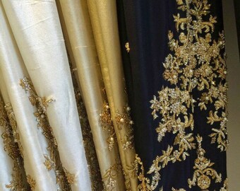 Embroidered Cigarette Pants
