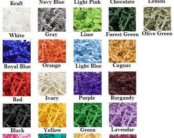 10 lbs Crinkle Paper - Various Colors - Gift Basket Filler - FREE SHIPPING!