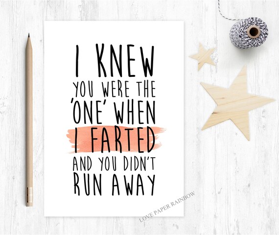 funny anniversary card, funny love card boyfriend card girlfriend card birthday card fart card anniversary fart card valentines day card