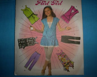 Butterick 4970 Girl Sizes 7-8-10-12 Leggings, tunics and Dresses.