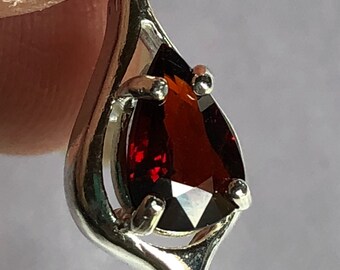 Spessartite Garnet .925 Sterling Silver Necklace