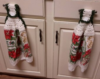 Decorative kitchen towels come in pairs
