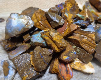200g Rough Boulder Opal Potch - Job Lot, Ideal for Inlay, Carving or Jewellery Work, Raw Opal with Colour, FREE WORLDWIDE DELIVERY (3046)