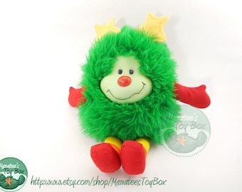 Rainbow Brite Green Sprite Plush Lucky: 1980s Toy by Mattel
