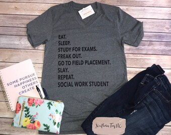 Social work student shirt, social worker student tee.