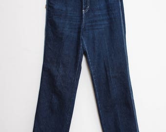 VTG 80s Bonjur Straight Leg Boot Long Cut Jeans L