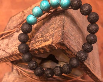 Essential oil diffuser lava bead bracelet