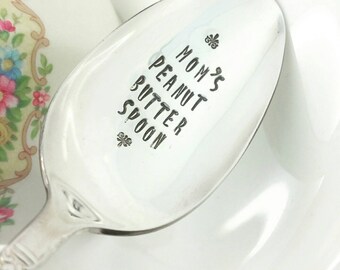 Gift for Mom, Mom's Peanut Butter Spoon, Gift for Wife, Gift for Friend, Gifts for Mom, Peanut Butter Lover, Fun Gift for Her