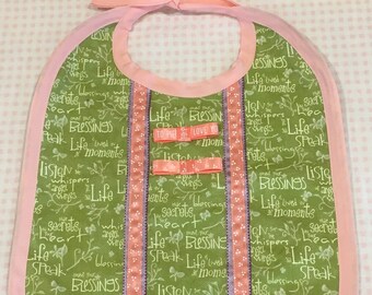 Ribbons and Bows Baby Bib