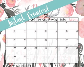 Cute calendar | Etsy