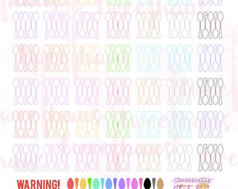 Spoon Meter PRINTABLE Planner Stickers for tracking Chronic Illness