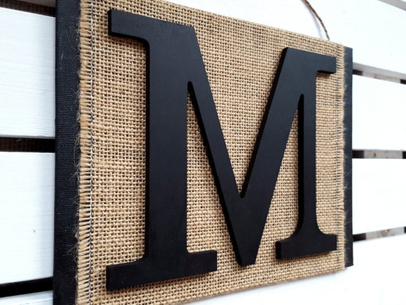Monogram Letter Wall Hanging Letter M Wall Decor 3D