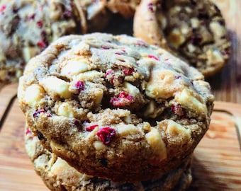 White Chocolate & Raspberry Cookies