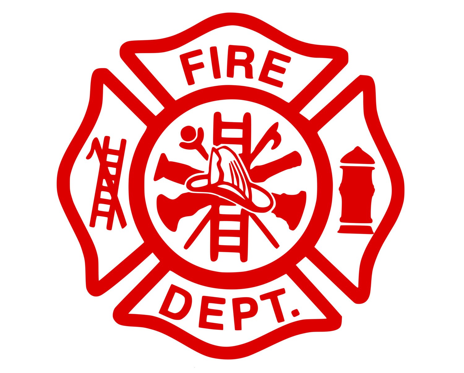 Bomberos bomberos Logo exterior vinilo silueta etiqueta.