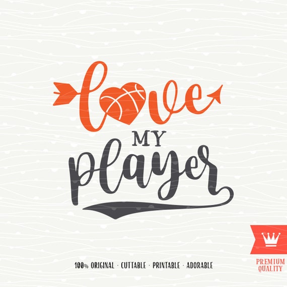 Download Love My Basketball Player SVG Decal Cutting File Basketball