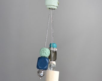 Eco friendly necklace/ handmade statement pendants necklace .