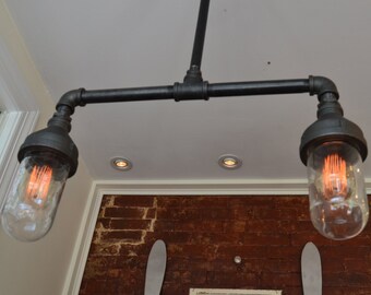 Industrial Lighting - Light fixture - Ceiling Light - Steampunk Light - Ceiling Fixture - Home Light - Kitchen Light - Hanging Light - Light