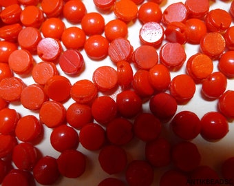 200 antique nailhead glass beads