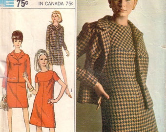 Vintage Simplicity 7264, Dress and Jacket, Sewing Pattern, Size 18