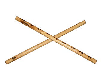WF0530A-K(2) 2 Serrada Karate Kenpo Martial Arts Escrima Kali Rattan 24" Fighting Stick