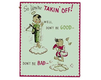 Vintage Original unused Greeting card Retirement-Have a time like you never had