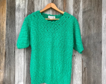 80s oversized sweater, vintage sweater, chunky knit, LargeFree Domestic Shipping