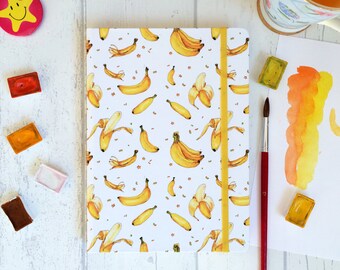 Watercolor sketchbook "Bananas' paradise" with 200g cellulose paper
