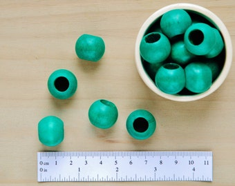 25mm weiß Oval Perlen / großes Loch Perlen / 1