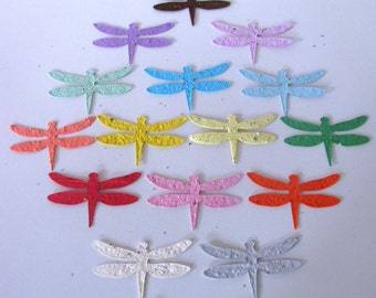 25 Seed Paper Dragonflies
