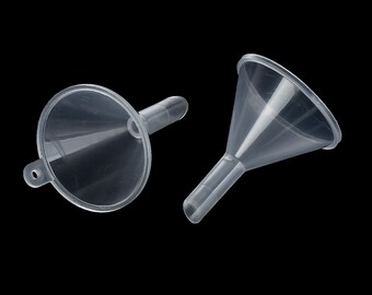 5 Small plastic funnel for filling small bottles multifunctional fragrance diffuser perfume liquid essential oils craft cooking tools
