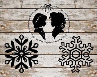 Frozen SVG Bundle, Elsa SVG Bundle, Disney cut file, clipart, frozen svg files for silhouette, files for cricut, svg, dxf, eps, png, scal