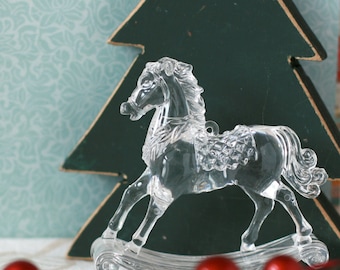 Rocking horse christmas ornament decoration
