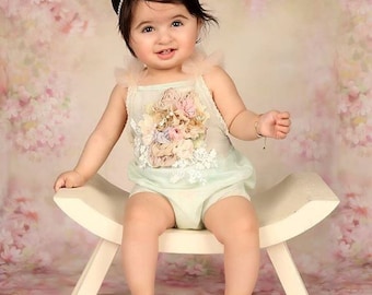 Cod500Sitter girl overalls, romper , photo prop , girl photography, 9-12 months
