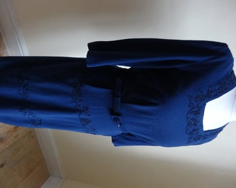 Vintage 1940's Dress . Beaded