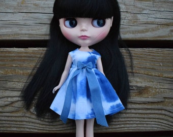 Blue Tie Dye Blythe Dress