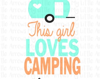 Free Free 332 Camping Lady Svg SVG PNG EPS DXF File