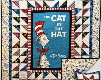 In Stock: Dr. Seuss Lap Quilt with Free Pillowcase 18011