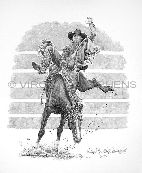 Best Rodeo Sketch Drawing with Pencil