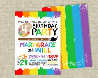 Birthday Party Digital Download | Art Party