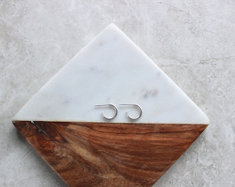 Petite Silver Hoops, Hoop Earrings
