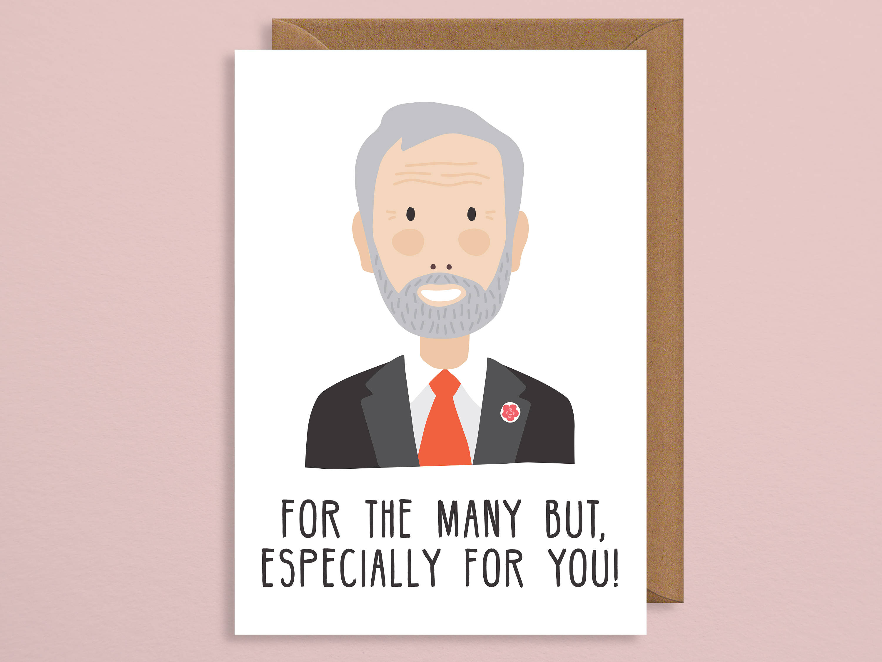 Jeremy corbyn valentines card.valentines card.for the many but