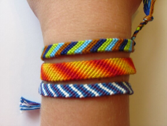 Candy Stripe Friendship Bracelets
