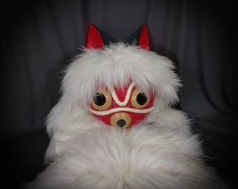 Princess Mononoke Inspired Mask, Warrior Princess Mask, Mononoke Inspired Mask, Princess Mononoke Inspired Hood, Strong Woman Geek Gift