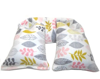 Heating Pad Microwavable Organic pink flannel - Flax seed heat pad - Microwave Heat Pack - heat pack or cold pack